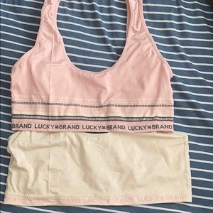 2 Lucky Brand comfort/sports bras.